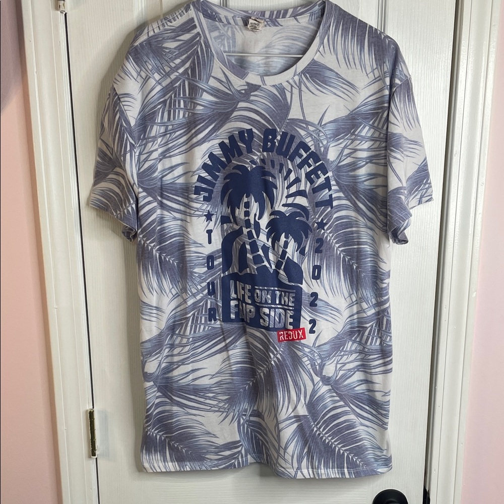 Jimmy Buffett Graphic Palm Leaf T-Shirt 2022 tour.